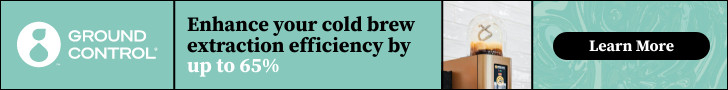 banner advertising ground control enhance your cold brew extraction efficiency by up to sixty-five percent learn more