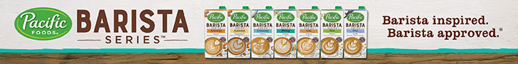 banner advertising pacific foods barista series barista inspired barista approved alternative milks